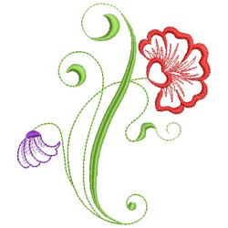 Heirloom Flowers 5 08(Md) machine embroidery designs