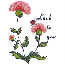 Lucky Flowers 01(Lg) machine embroidery designs