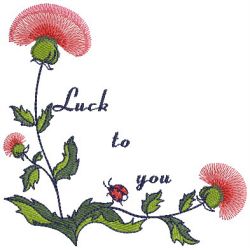 Lucky Flowers 02(Md) machine embroidery designs