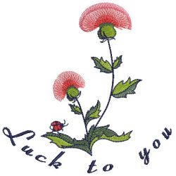Lucky Flowers 05(Md) machine embroidery designs