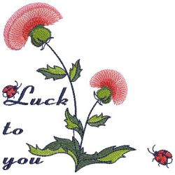 Lucky Flowers 07(Md) machine embroidery designs