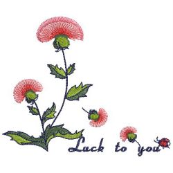 Lucky Flowers 09(Md) machine embroidery designs