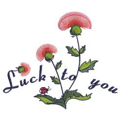 Lucky Flowers 10(Lg) machine embroidery designs