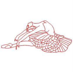 Redwork Ballerinas 07(Sm) machine embroidery designs