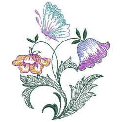 Floral Butterflies 01(Lg) machine embroidery designs