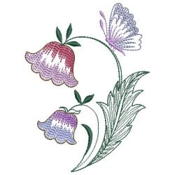 Floral Butterflies 02(Md) machine embroidery designs