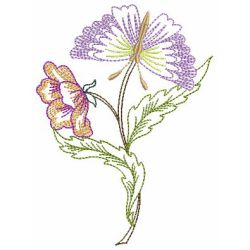Floral Butterflies 04(Md) machine embroidery designs