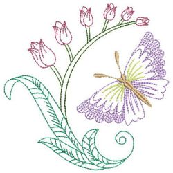 Floral Butterflies 05(Md) machine embroidery designs