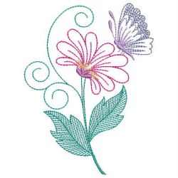Floral Butterflies 10(Lg) machine embroidery designs