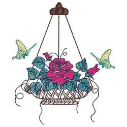 Floral Baskets(Md) machine embroidery designs