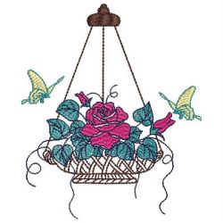Floral Baskets 01(Sm) machine embroidery designs