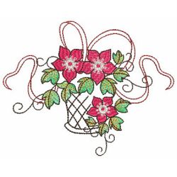 Floral Baskets 02(Md) machine embroidery designs