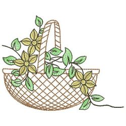 Floral Baskets 04(Md) machine embroidery designs