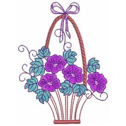 Floral Baskets 09(Sm) machine embroidery designs