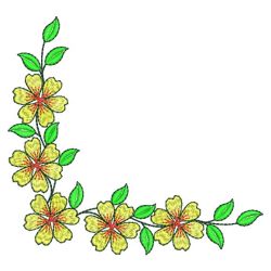 Floral Corner 07(Lg) machine embroidery designs