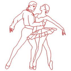 Redwork Dancers 02(Sm) machine embroidery designs