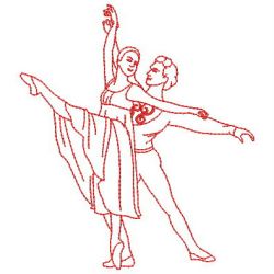 Redwork Dancers 04(Sm) machine embroidery designs