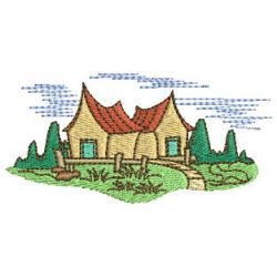 Dream Houses 03 machine embroidery designs