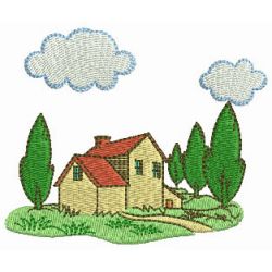 Dream Houses 07 machine embroidery designs