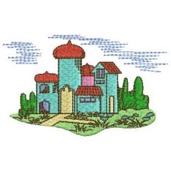 Dream Houses 09 machine embroidery designs