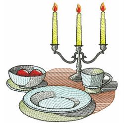 Candlelight Dinner 06(Md) machine embroidery designs