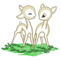 Vintage Deer 07(Md) machine embroidery designs