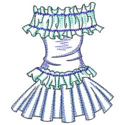 Vintage Dresses 10(Md) machine embroidery designs