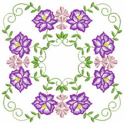 Heirloom Flower Quilt 02(Md) machine embroidery designs