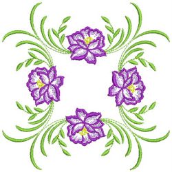 Heirloom Flower Quilt 06(Md) machine embroidery designs