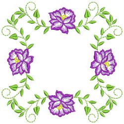 Heirloom Flower Quilt 07(Md) machine embroidery designs