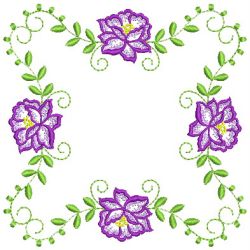 Heirloom Flower Quilt 08(Sm) machine embroidery designs