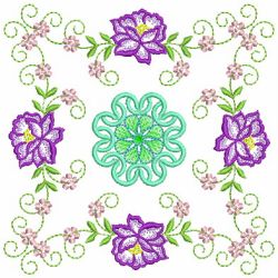 Heirloom Flower Quilt 09(Md) machine embroidery designs