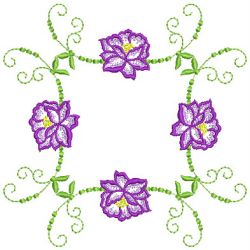 Heirloom Flower Quilt 10(Md) machine embroidery designs