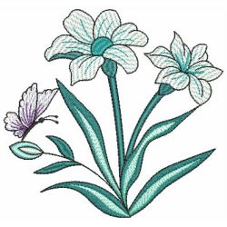 Butterfly Florals 07(Lg) machine embroidery designs
