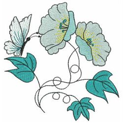 Butterfly Florals 10(Md) machine embroidery designs