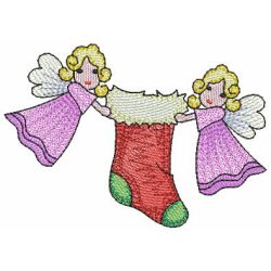Christmas Angels 06(Md) machine embroidery designs