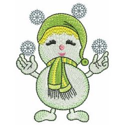 Adorable Snowmen machine embroidery designs