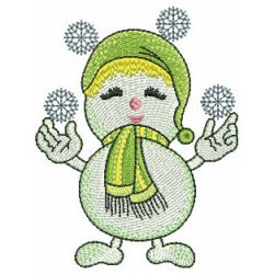 Adorable Snowmen 01 machine embroidery designs