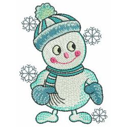 Adorable Snowmen 02 machine embroidery designs