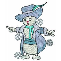 Adorable Snowmen 05 machine embroidery designs