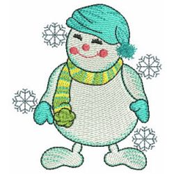 Adorable Snowmen 06 machine embroidery designs