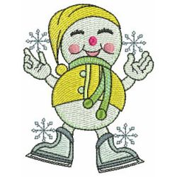 Adorable Snowmen 08 machine embroidery designs