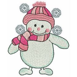 Adorable Snowmen 09 machine embroidery designs