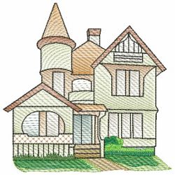 Houses 04(Md) machine embroidery designs