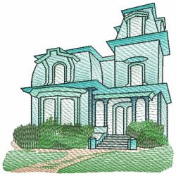 Houses 06(Md) machine embroidery designs