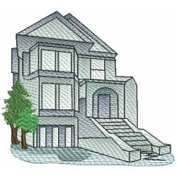 Houses 07(Md) machine embroidery designs