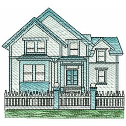 Houses 10(Lg) machine embroidery designs