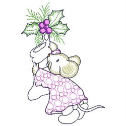 Vintage Christmas Mice 05(Sm) machine embroidery designs