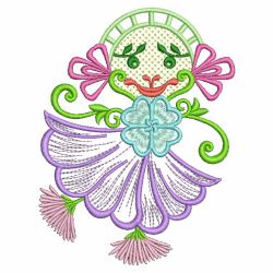 Fancy Flower Girls 03(Lg) machine embroidery designs