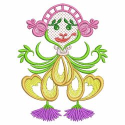 Fancy Flower Girls 05(Md) machine embroidery designs